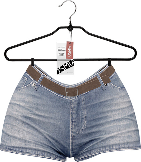 OSMIA - Stella.Denim Shorts - Washed Light Blue