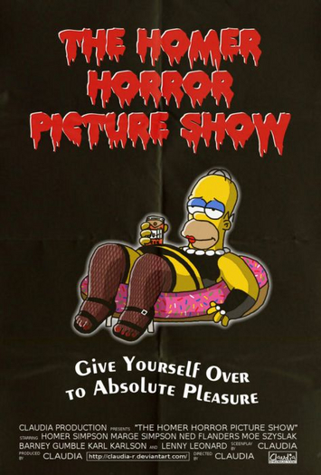 Movie Parody Poster-The Homer Horror Picture Show