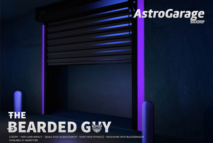 Astro Garage Backdrop - The Bearded Guy