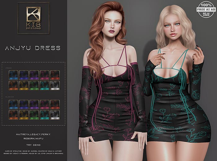 KiB Designs - Anjyu Dress [FATPACK]