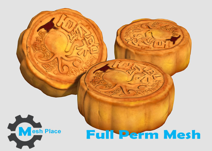Mesh Place - Chinese Moon Cake Full Perm Mesh (add to unpack)