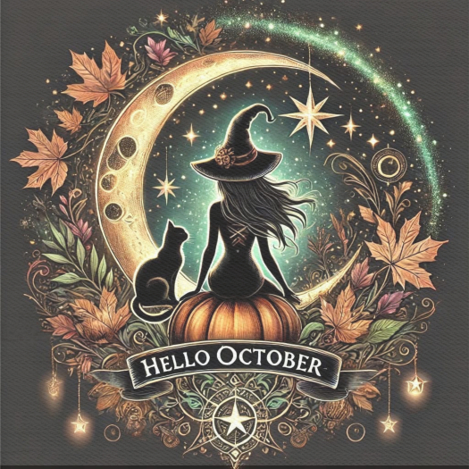 Hello October -Canvas Artwork-
