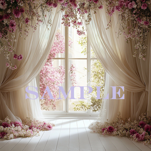 Daylight Flowers Backdrop