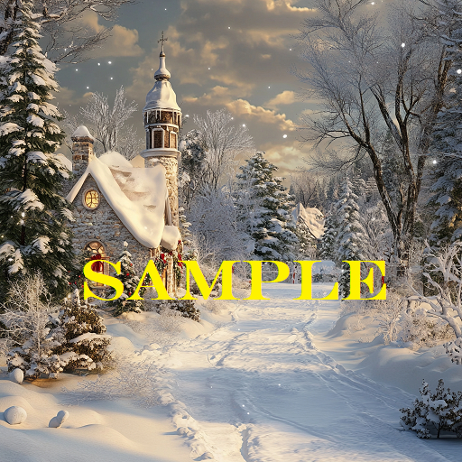 Christmas Street Backdrop