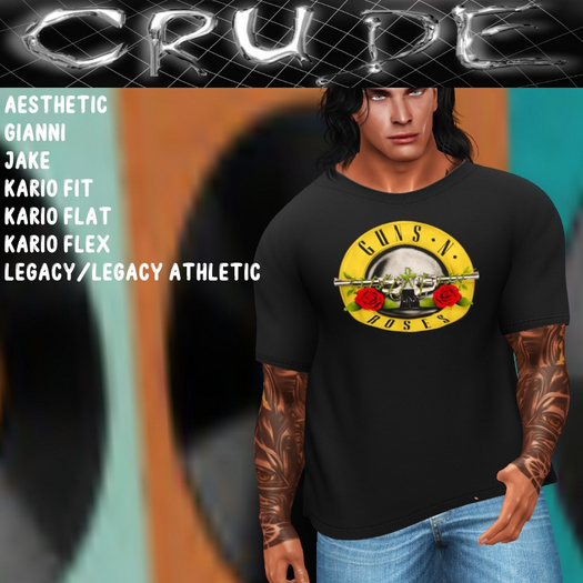 Guns n' Roses Concert Men's T-Shirt (MCT) <Wear Me>