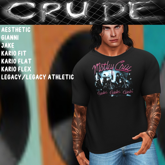 Motley Crue Concert Men's T-Shirt (MCT) <Wear Me>