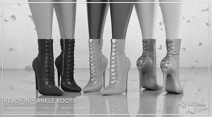 Cynful Ready In - Ankle Boots - All Sizes Demo