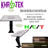 Khaotek Kiosk Style Donation/OI/Mailbox