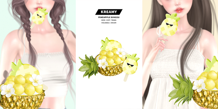 KREAMY. pineapple bingsu (add)