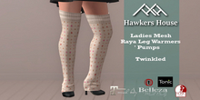 (HH* Ladies Mesh Raya Leg Warmers Twinkled