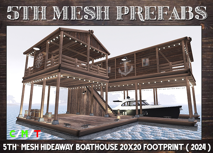 5TH~ MESH HIDEAWAY BOATHOUSE BOAT DOCK