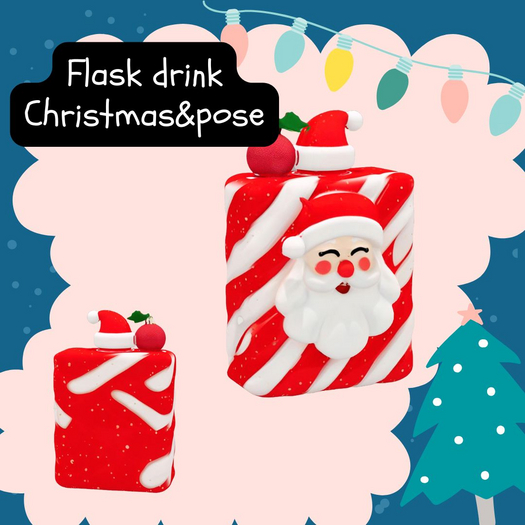 {MB} Flask drink Christmas&pose