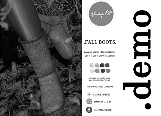 [simpleCUTE] Fall Boots- Demo /ADD ME//