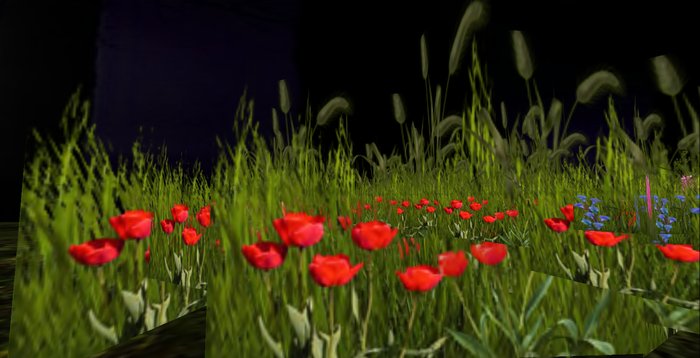 ALMOST FREE! WHIMSY 1 PRIM RED  "IN THE MEADOW" FLOWERS-COPY & MOD