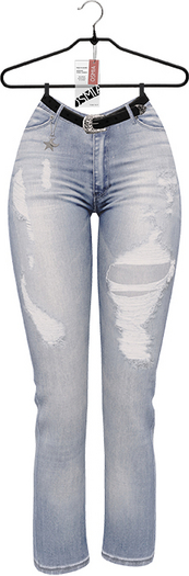 OSMIA - Bella.Mom Jeans - Washed Light Blue