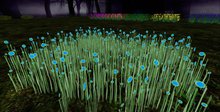 ALMOST FREE! WHIMSY 1 PRIM AQUA BUTTON DREAM FLOWERS-COPYMOD