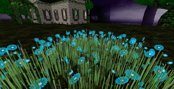 ALMOST FREE! WHIMSY 1 PRIM AQUA DAISY DREAM FLOWERS-COPYMOD