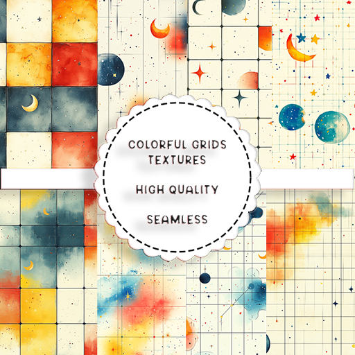 SATO - Colorful Grid Seamless Textures