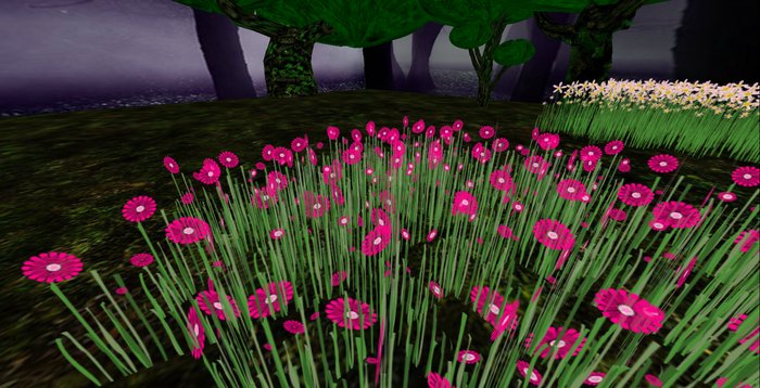 ALMOST FREE! WHIMSY 1 PRIM FUSCIA  DAISY DREAM FLOWERS-COPYMOD