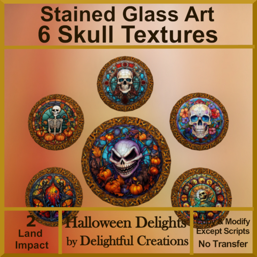 Stained Glass, Skulls, Touch Menu