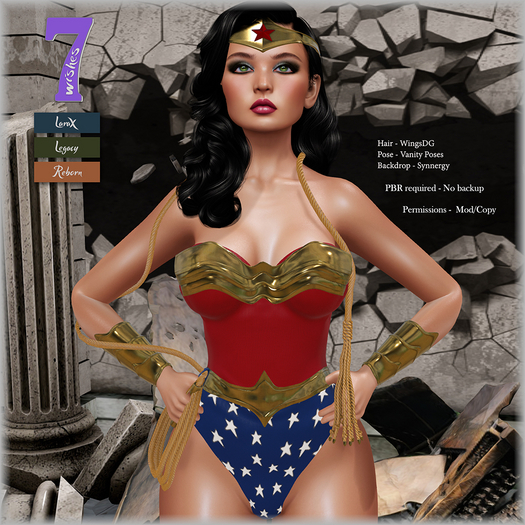 <7w> Superhero Woman Components - Free DEMOs