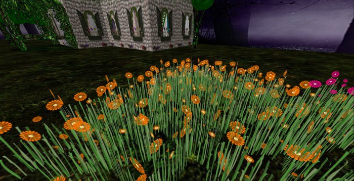 ALMOST FREE! WHIMSY 1 PRIM ORANGE  DAISY DREAM FLOWERS-COPYMOD