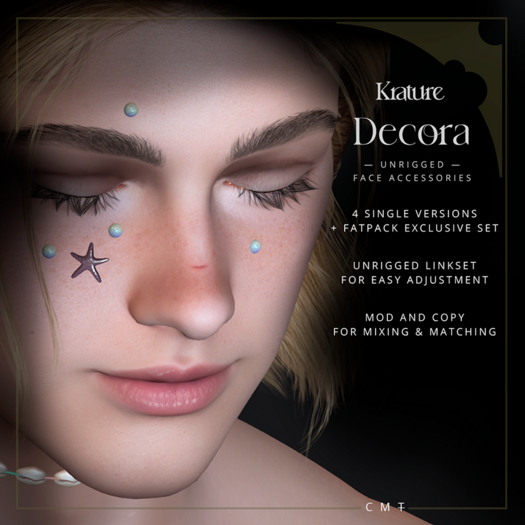 ((Krature)) - Decora - Unrigged Accessories - FP & Pink+Rainbow