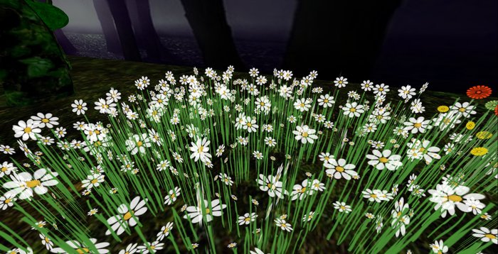 ALMOST FREE! WHIMSY 1 PRIM WHITE  DAISY DREAM FLOWERS-COPYMOD