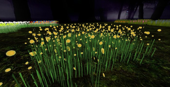 ALMOST FREE! WHIMSY 1 PRIM YELLOW BUTTON DREAM FLOWERS-COPYMOD