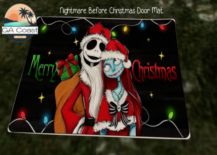 GA COAST - Nightmare Christmas Door Mat  - UNPACK HUD