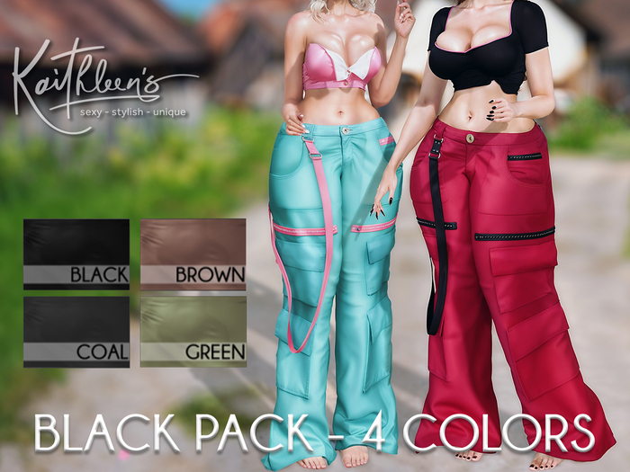 Kaithleen's Nisha Baggy Pants - Black