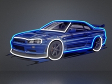 Car 23 Neon picture Full Permission