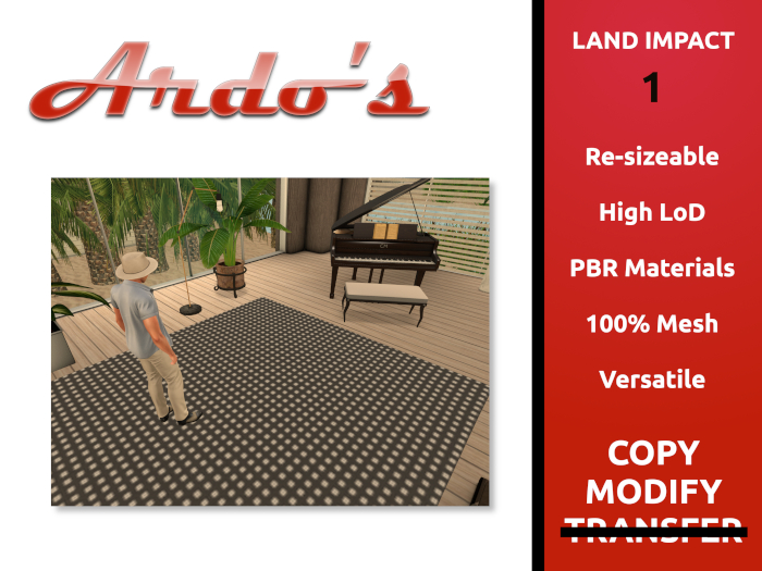 Ardo's  Carpet  Set of 10 - Mesh PBR