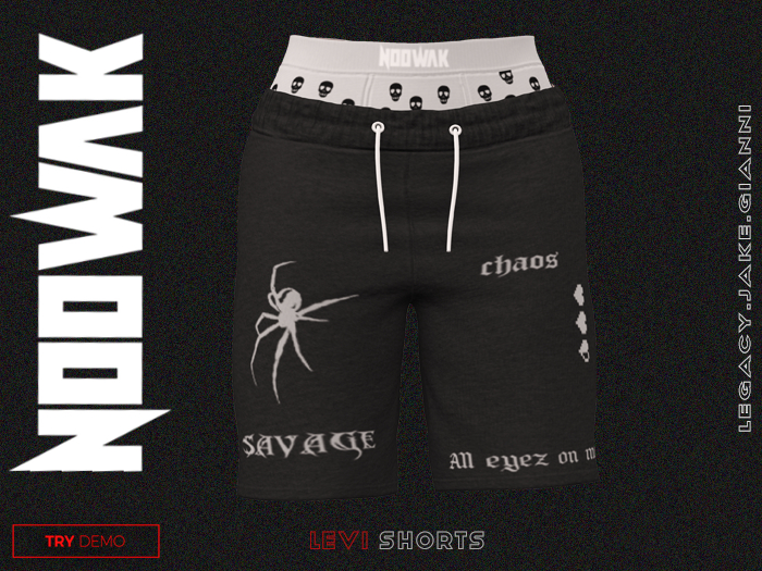 [ NOOWAK ] Levi Shorts - Black
