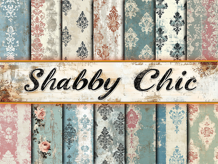 EA Design ♦ Wallpaper Series - Shabby Chic - Set 02