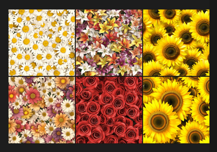 Seamless - Flowers Textures x10