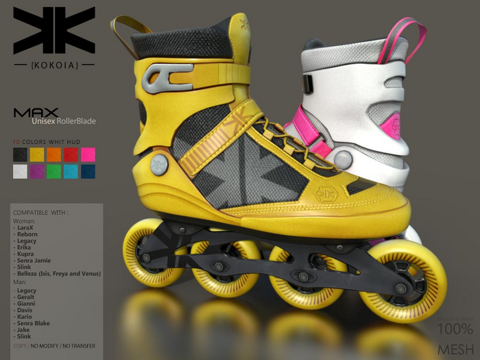 Max :: Unisex RollerBlade :: 10 Colors :: {kokoia}