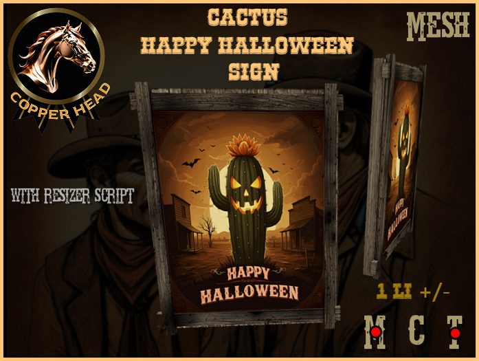 Old West Happy Halloween Sign
