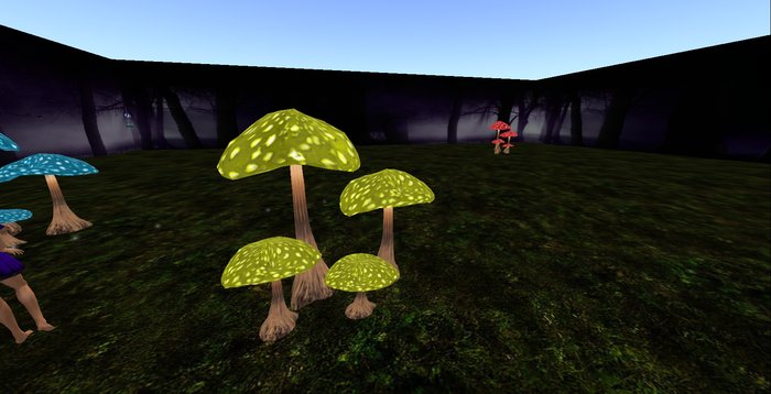 ALMOST FREE! Whimsy's BUMPY OLIVE Mushroom Family-4 PRIM-MOD COPY