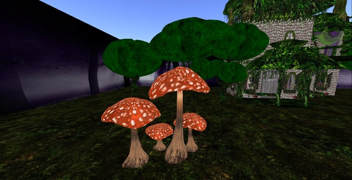 ALMOST FREE! Whimsy's BUMPY RED-ORANGE  Mushroom Family-4 PRIM-MOD COPY