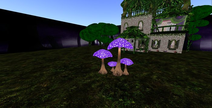 ALMOST FREE! Whimsy's BUMPY VIOLET Mushroom Family-4 PRIM-MOD COPY