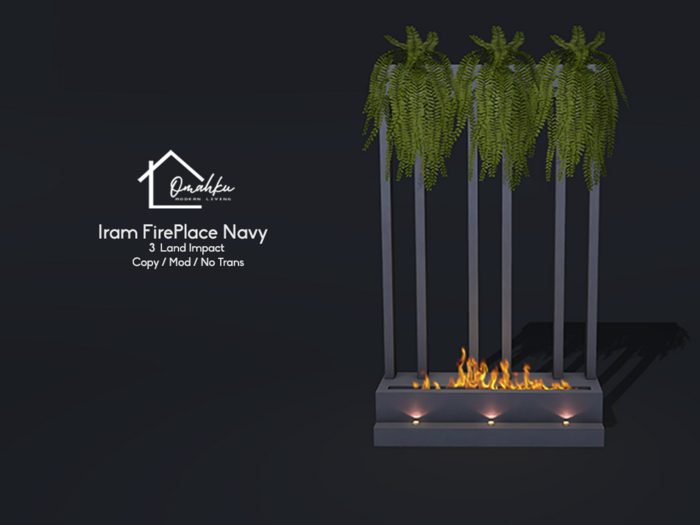 OMAHKU - Iram FirePlace Navy