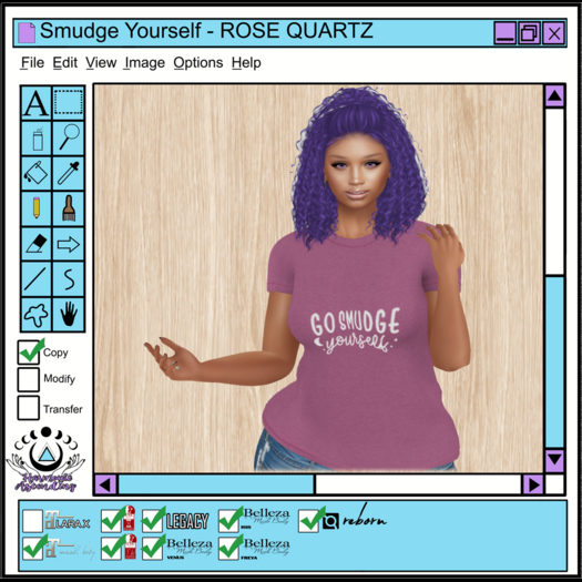 [HA] Smudge Yourself  Tee - ROSE QUARTZ - 