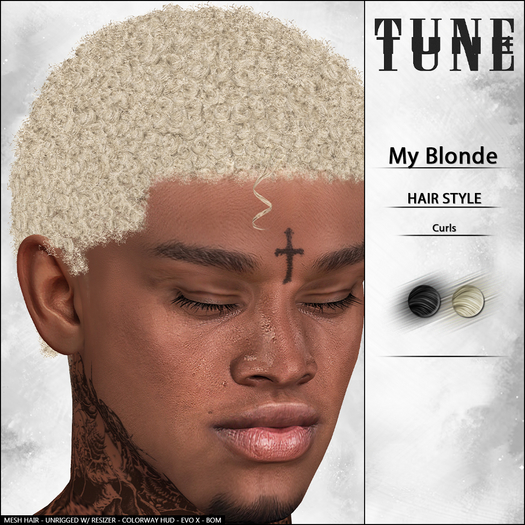 TUNE - "My Blonde" Curly Hair. [FATPACK]