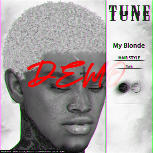 TUNE - "My Blonde" Curly Hair. DEMO
