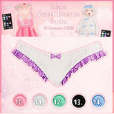 {Sakura} Sweet Dreams - Panties - Freya - White