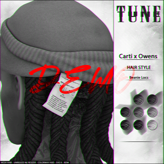 TUNE - "Carti x Owens" Beanie. DEMO