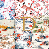 N&D Asian Fabric Pack 4 Textures - Full perm.