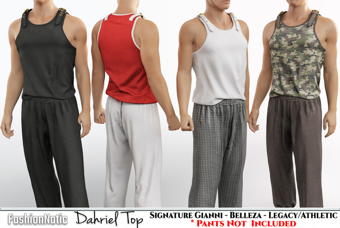 Top Dahriel Fatpack - Signature Gianni, Belleza Jake, Legacy, Athletic - FashionNatic 
