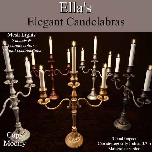 Ella's Elegant Candelabras